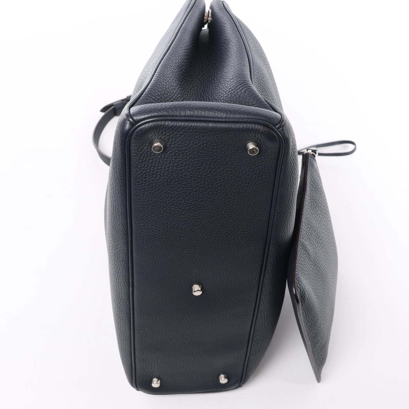 Christian Dior Diorissimo Leather 2Way Handbag in Navy Blue
