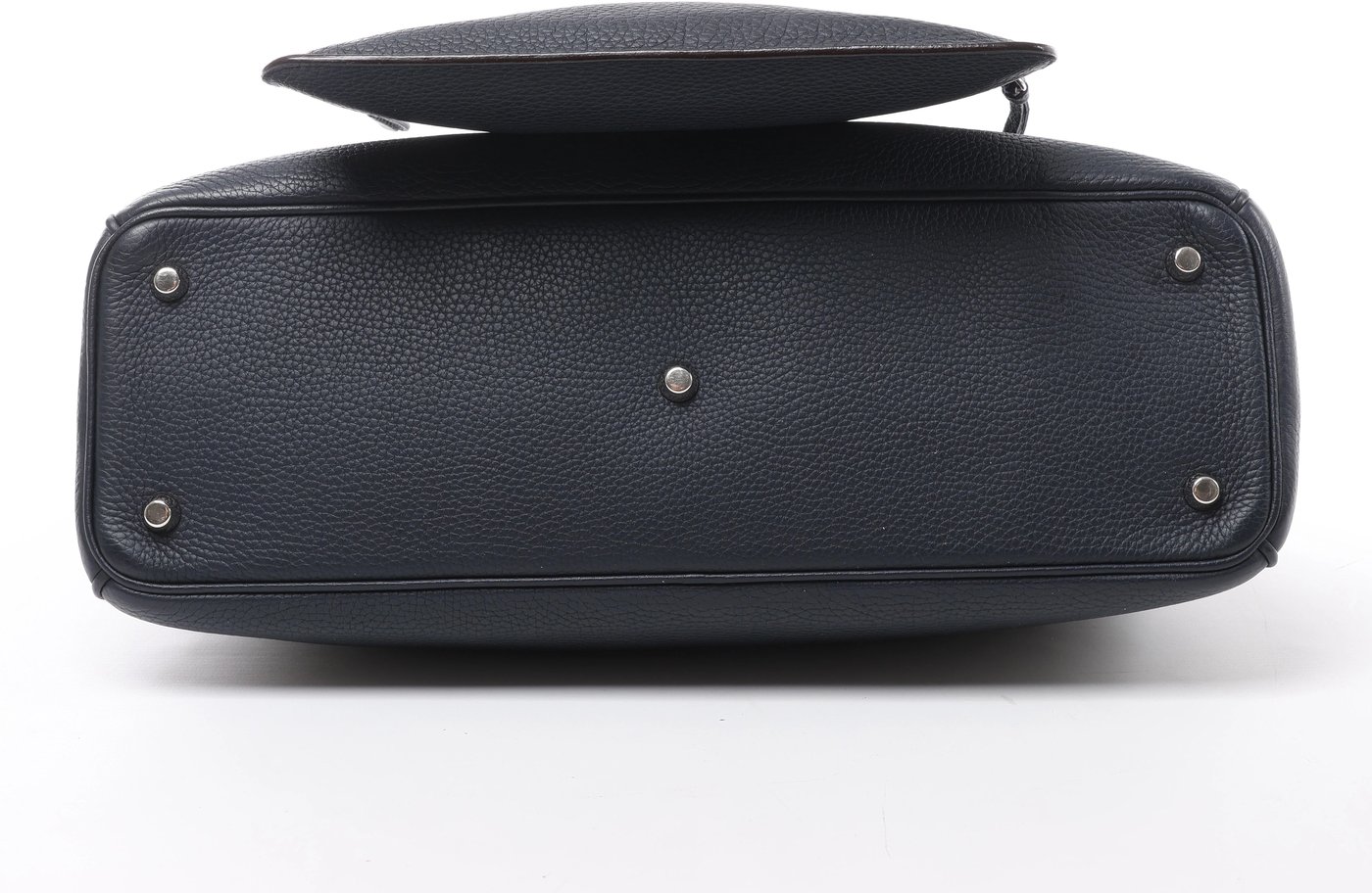 Christian Dior Diorissimo Leather 2Way Handbag in Navy Blue