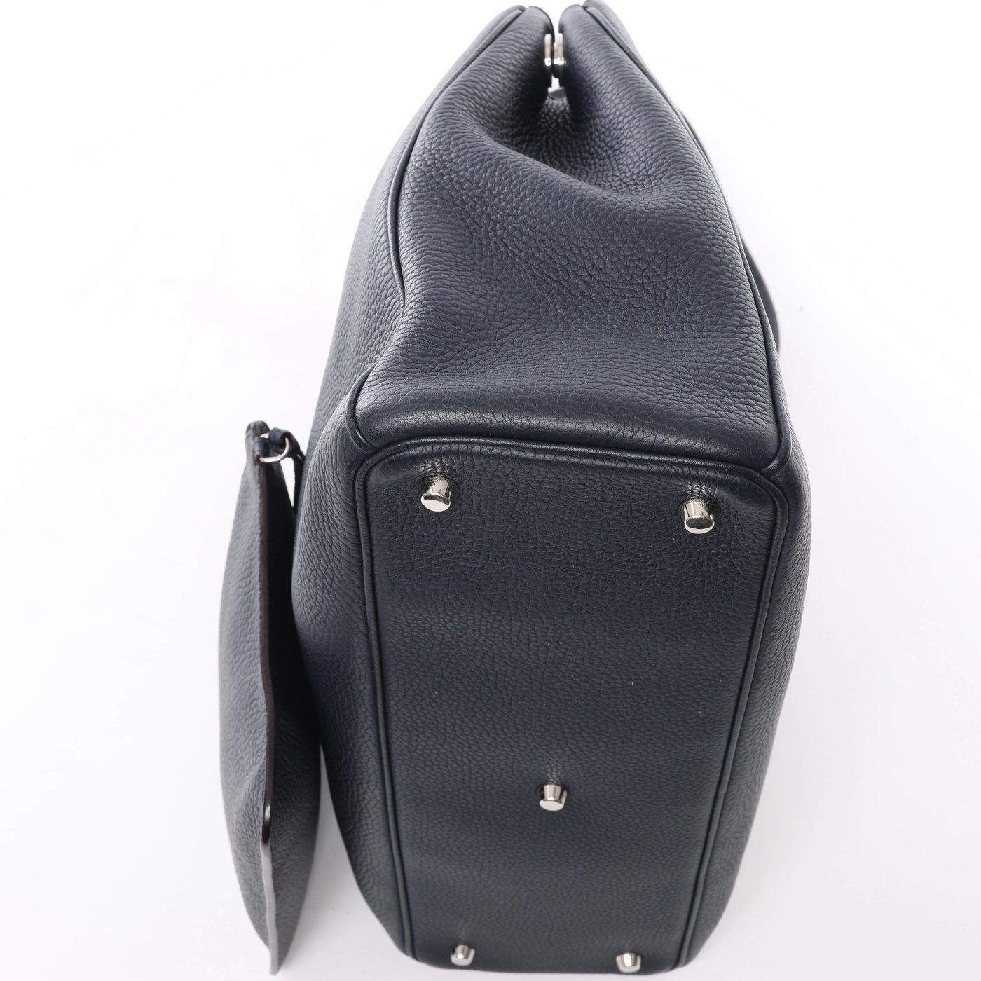 Christian Dior Diorissimo Leather 2Way Handbag in Navy Blue