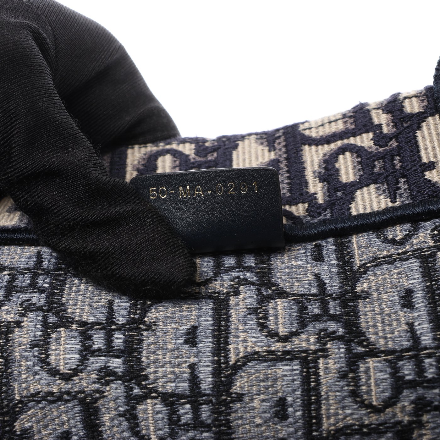Christian Dior Book Tote Large Oblique Canvas Shoulder Bag in Navy Blue