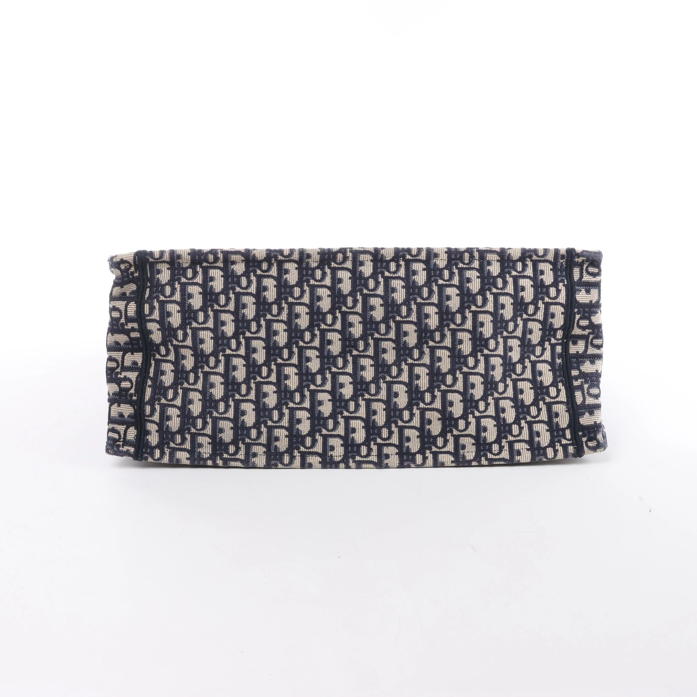 Christian Dior Book Tote Large Oblique Canvas Shoulder Bag in Navy Blue