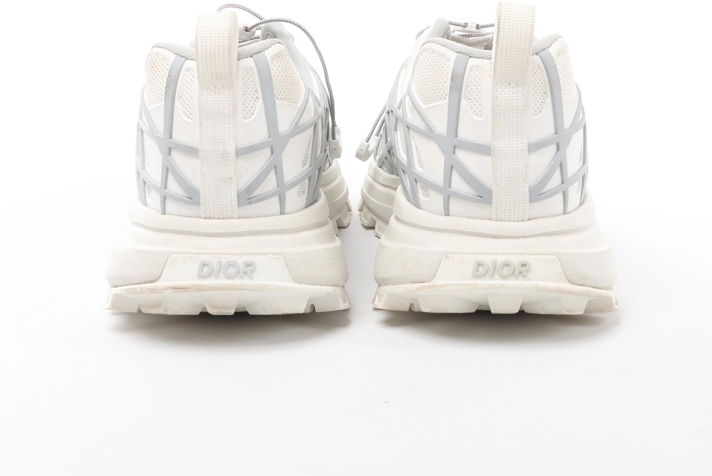 Dior Mesh x rubber Sneakers 44 Men's White x gray with bag