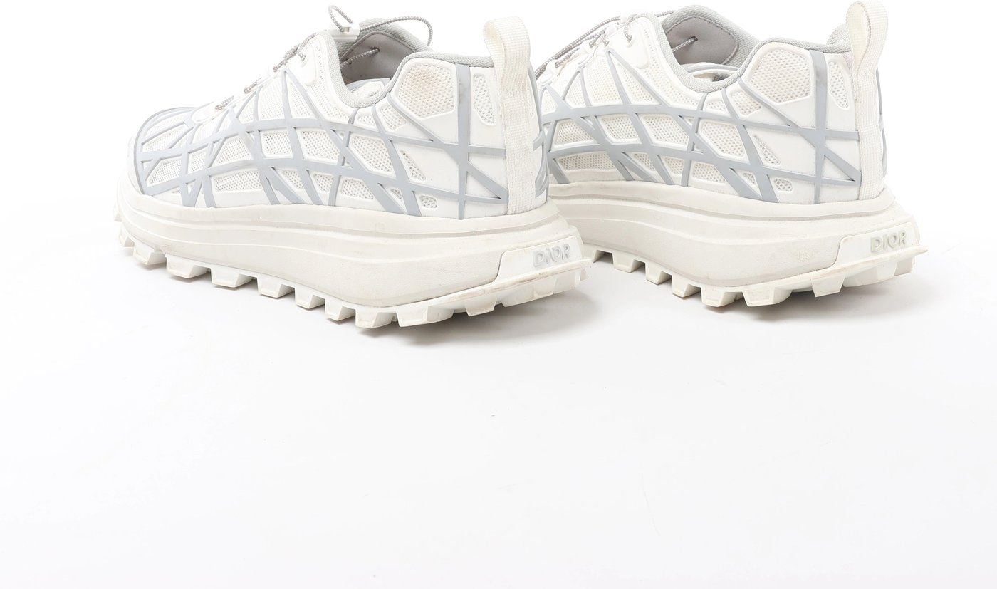Dior Mesh x rubber Sneakers 44 Men's White x gray with bag