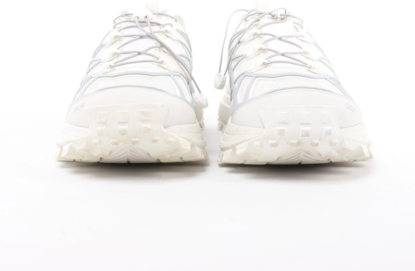 Dior Mesh x rubber Sneakers 44 Men's White x gray with bag