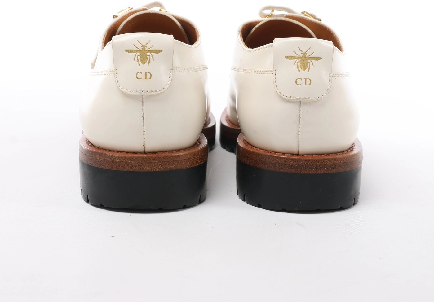 Christian Dior Leather Shoes 38 Ladies' White MT0917 D-FIGHT