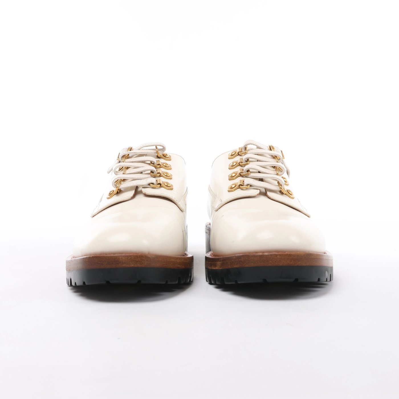 Christian Dior Leather Shoes 38 Ladies' White MT0917 D-FIGHT