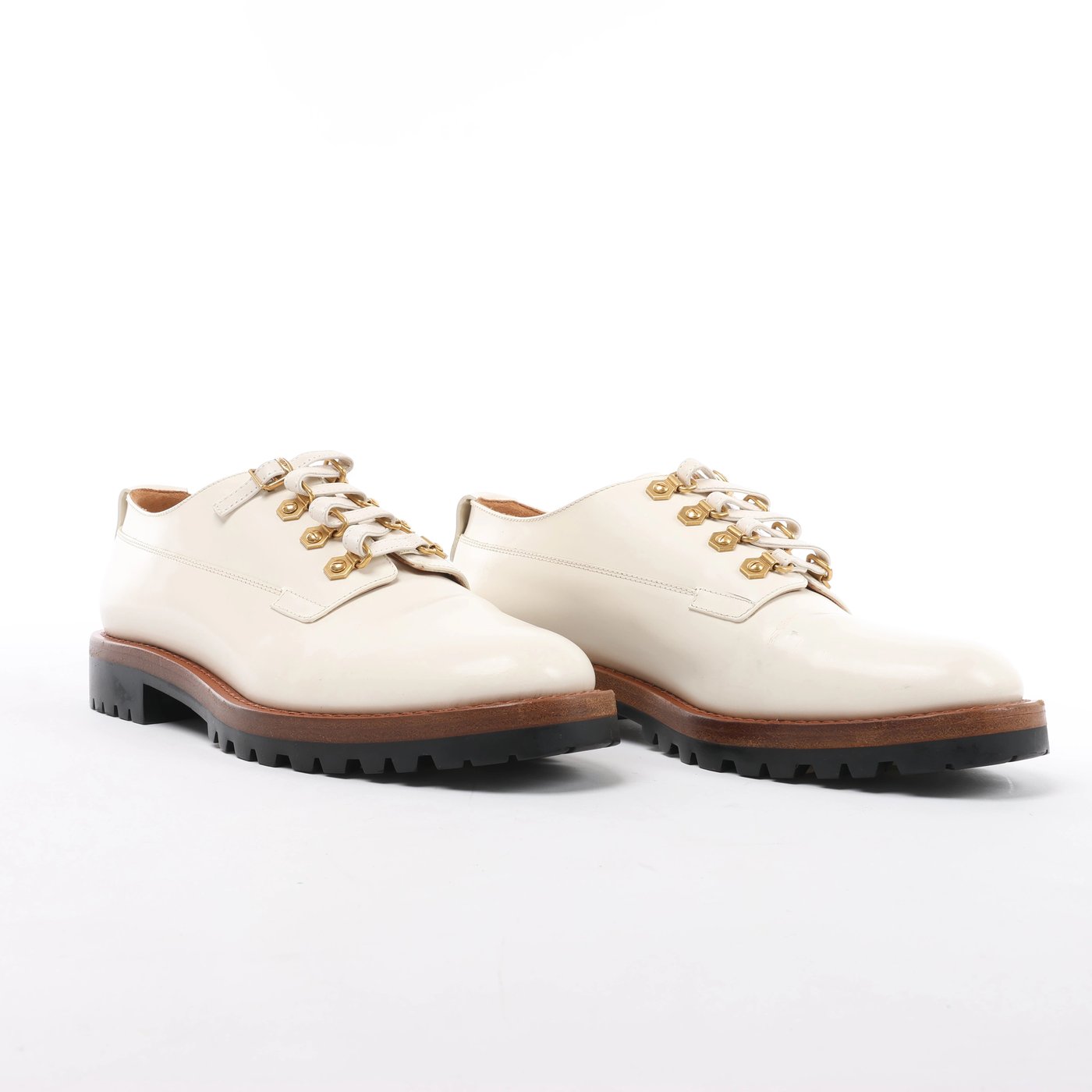 Christian Dior Leather Shoes 38 Ladies' White MT0917 D-FIGHT