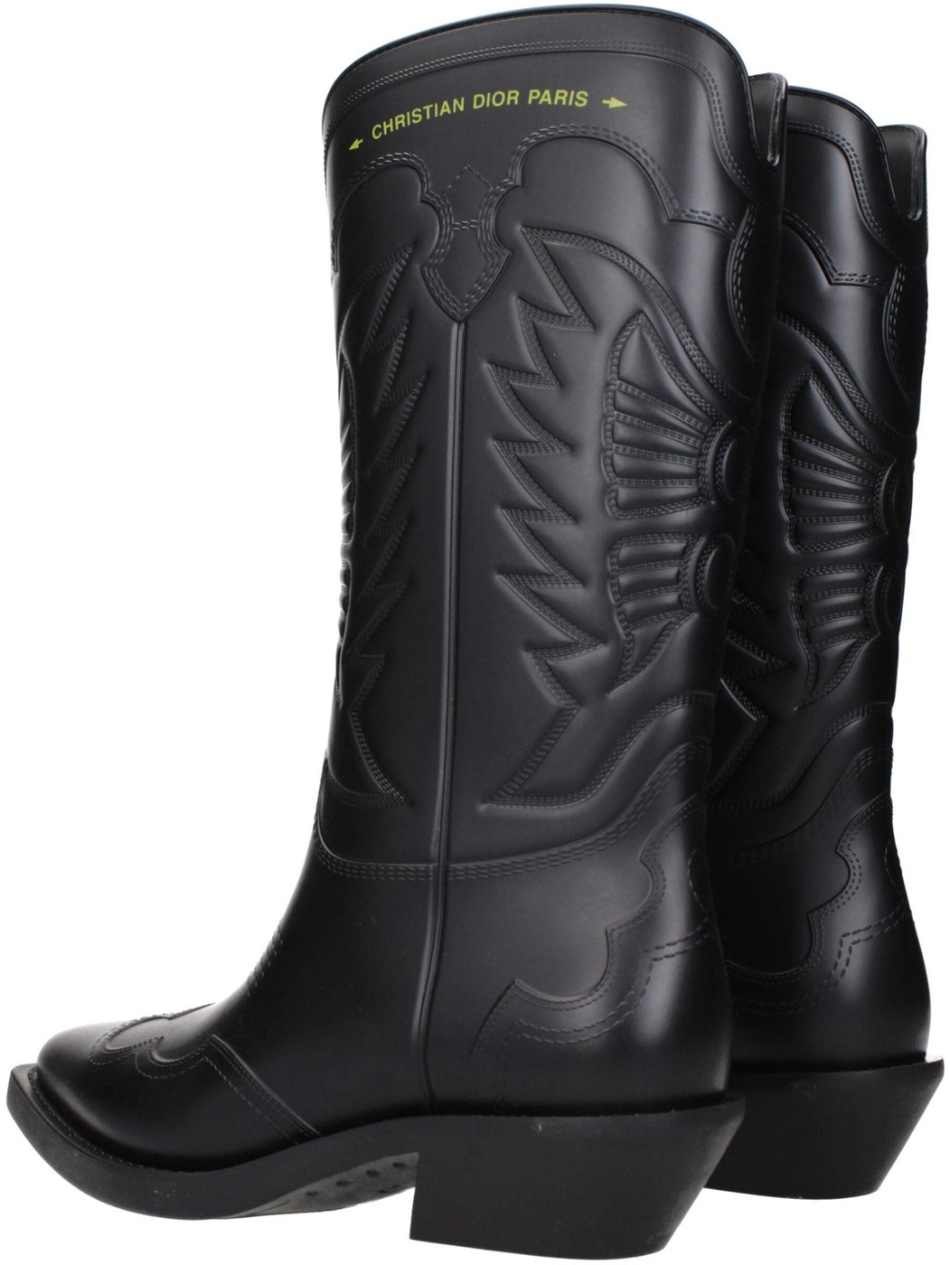 Christian Dior Black Cotton Boots