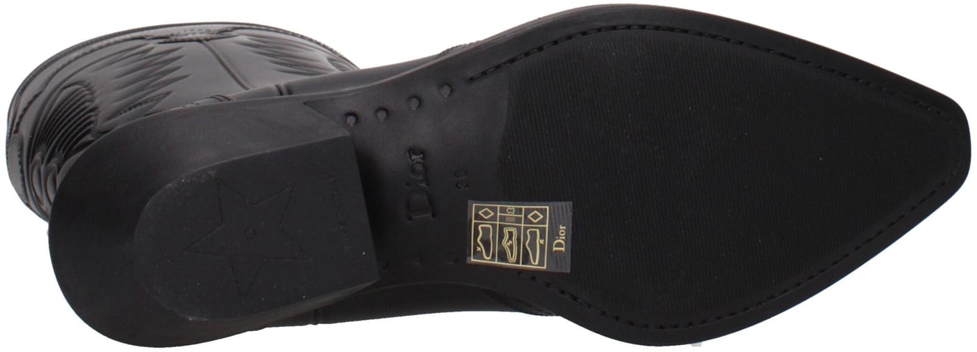 Christian Dior Black Cotton Boots