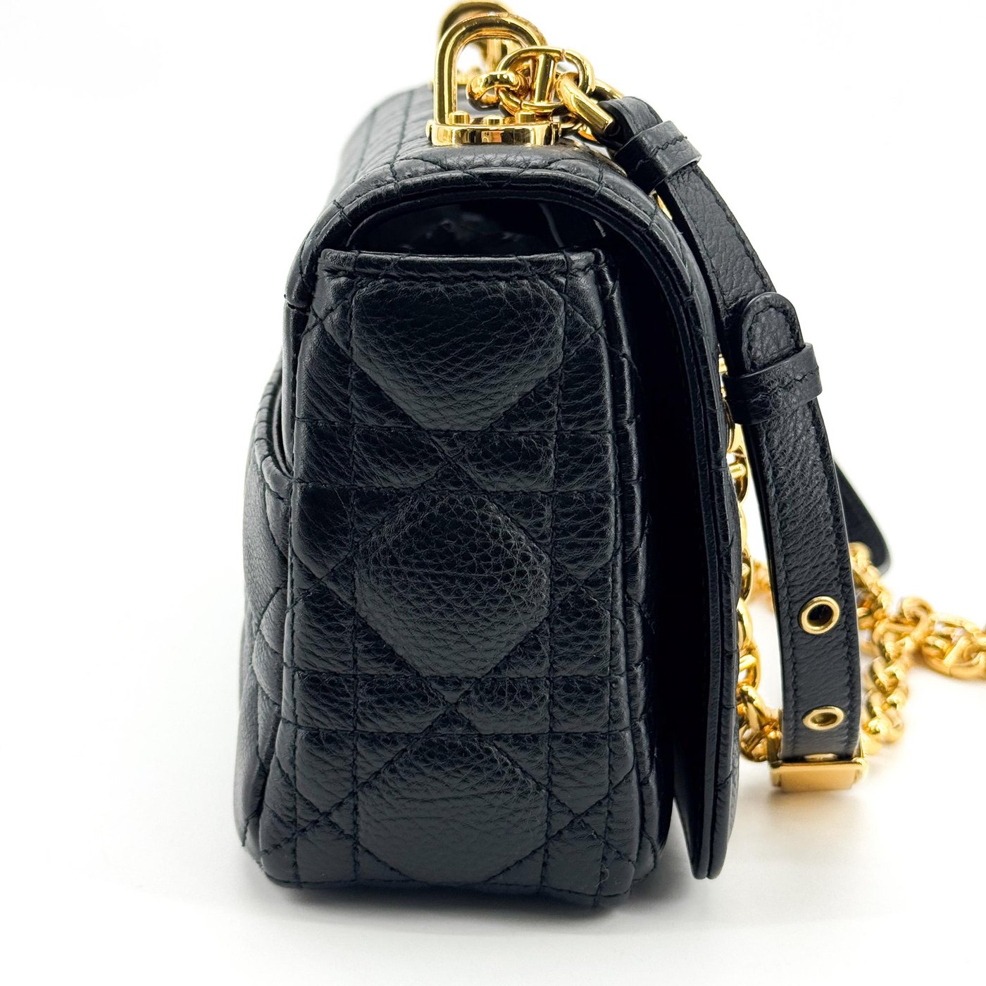 Christian Dior Caro Cannage Quilt Calfskin New Medium