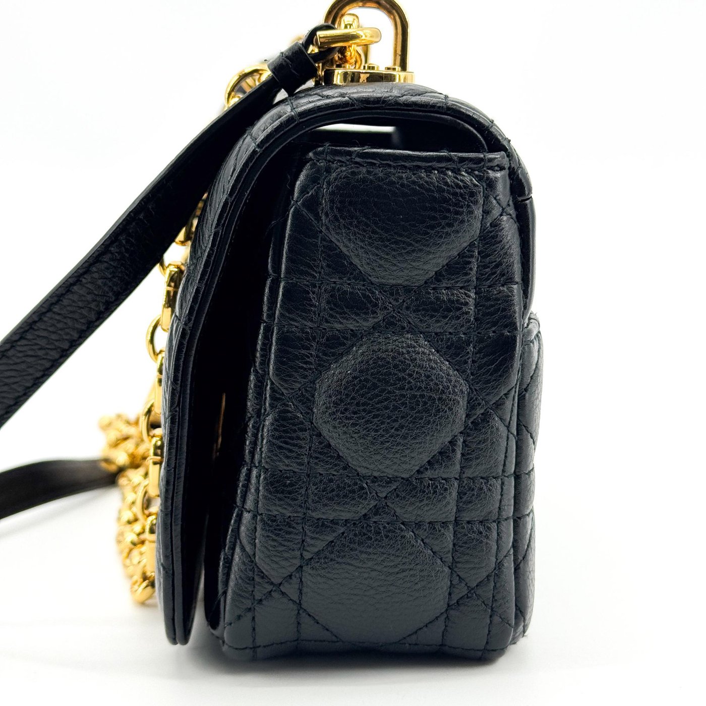 Christian Dior Caro Cannage Quilt Calfskin New Medium