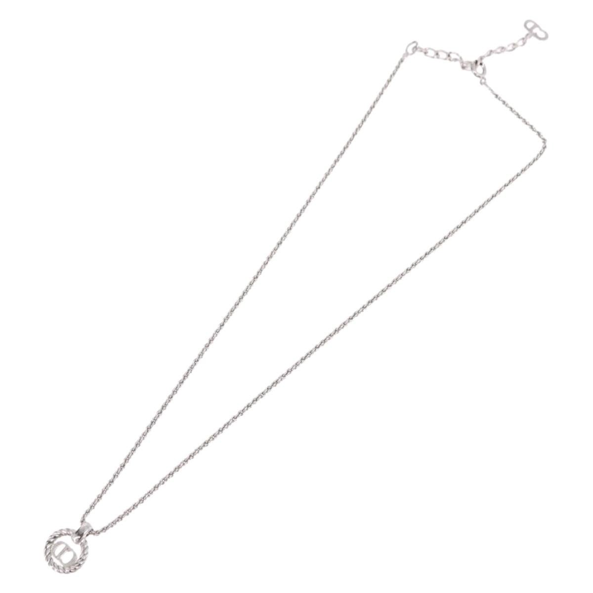 Christian Dior VIntage Circle Pendant Metal