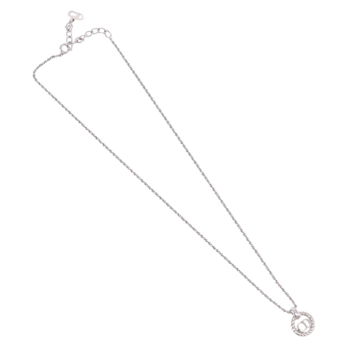 Christian Dior VIntage Circle Pendant Metal