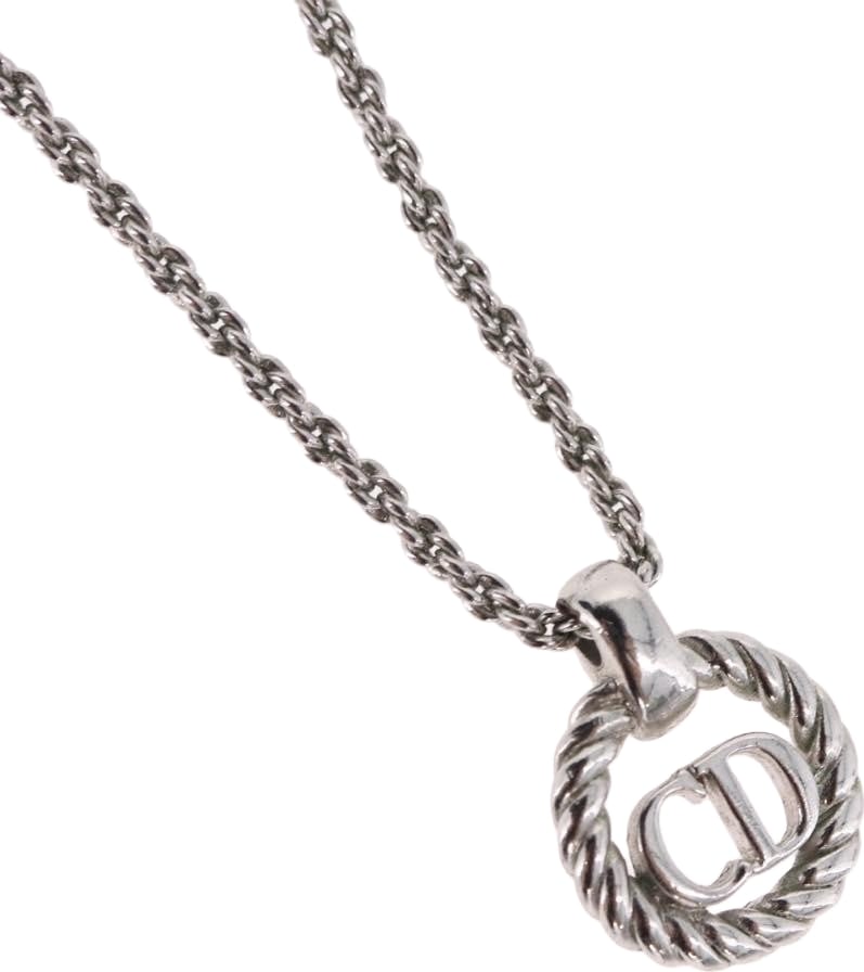 Christian Dior VIntage Circle Pendant Metal