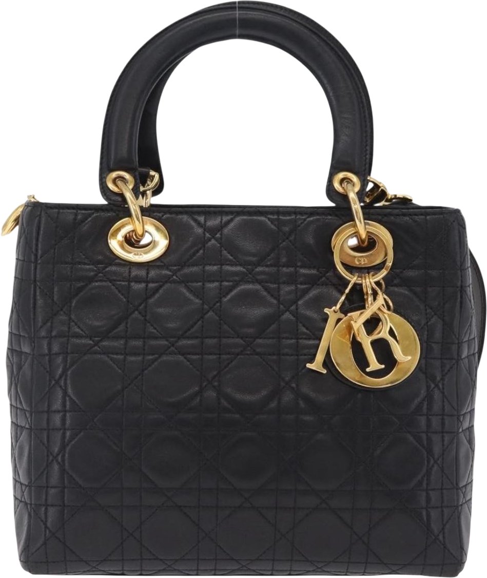 Christian Dior Vintage Lady Dior Leather Medium