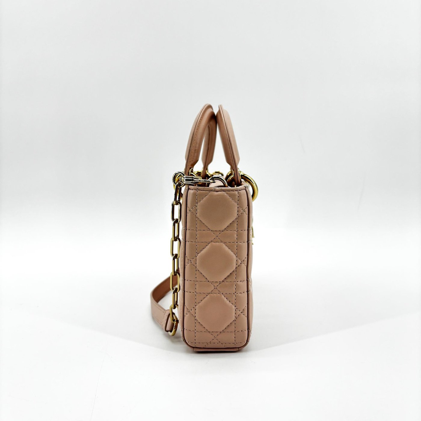 Christian Dior Lady D-Joy Cannage Quilt Lambskin Medium