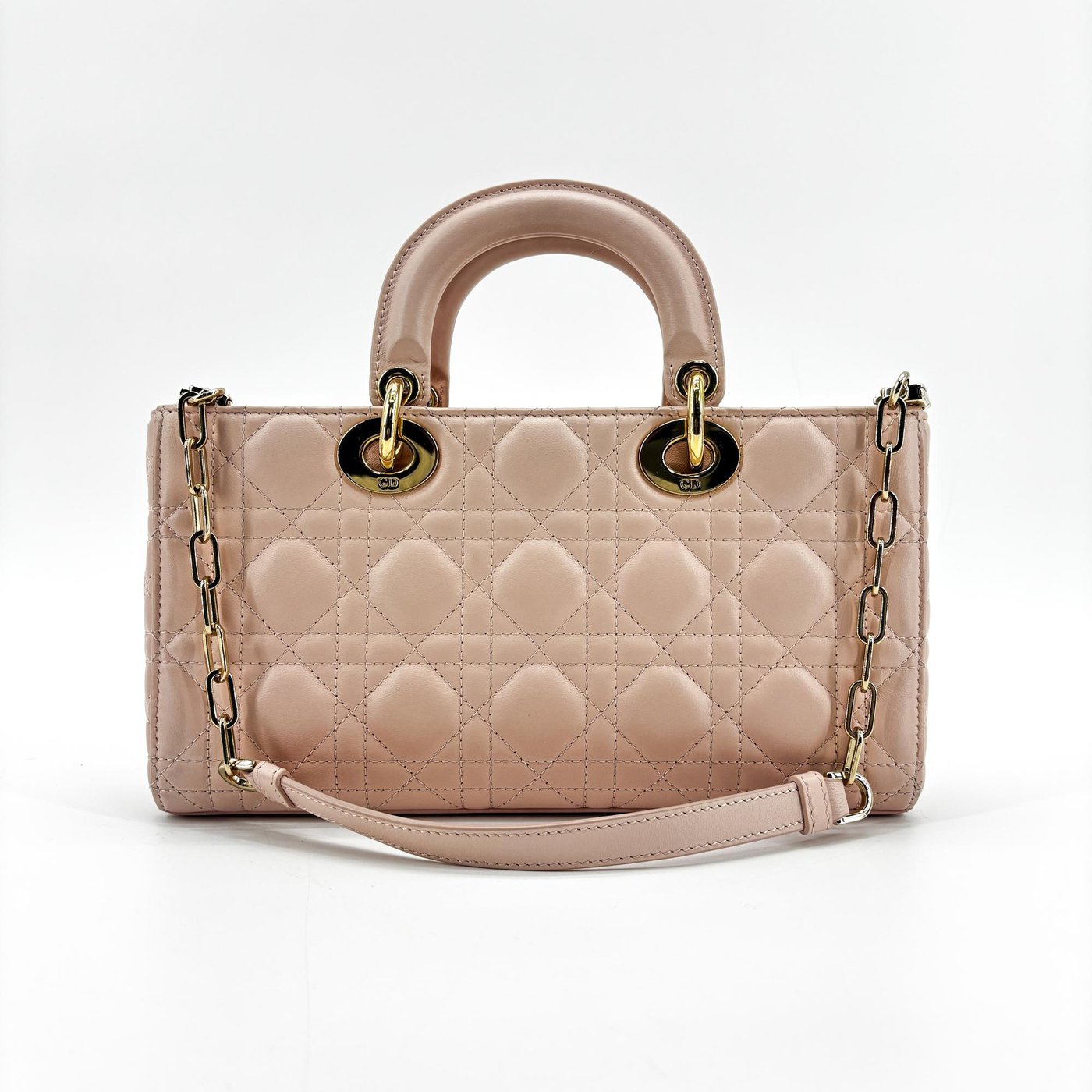 Christian Dior Lady D-Joy Cannage Quilt Lambskin Medium
