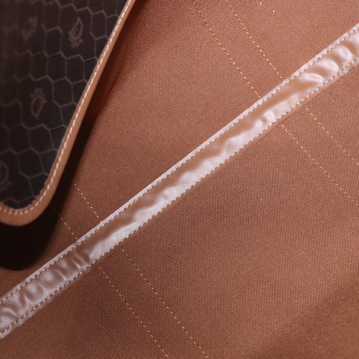 Christian Dior Vintage Honeycomb Boston Canvas and Leather