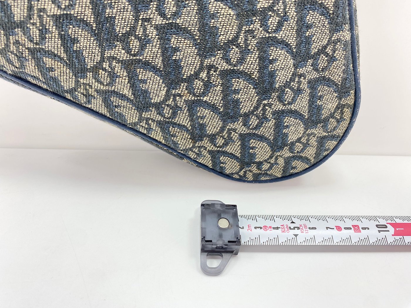 Christian Dior Vintage Saddle Diorissimo Canvas Small