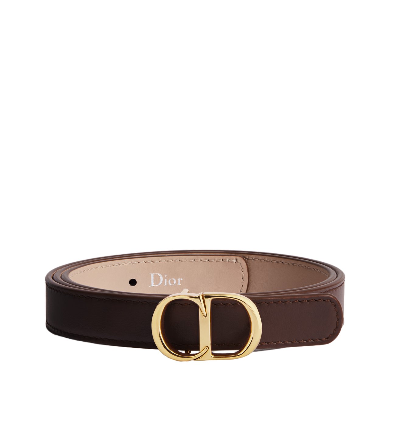 Signature Leather Polished Buckle Belt