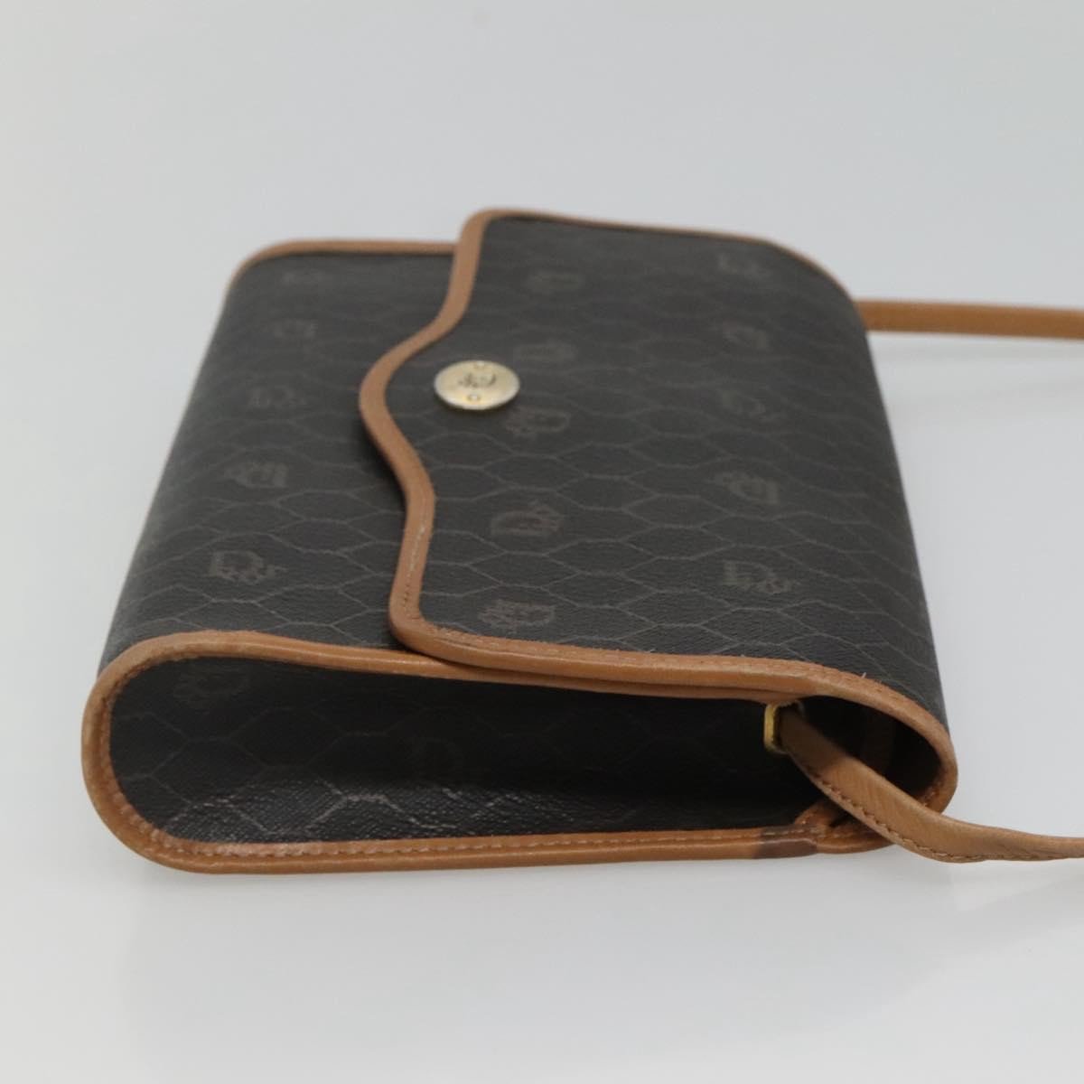 Christian Dior Vintage Honeycomb Flap Coated Canvas Long