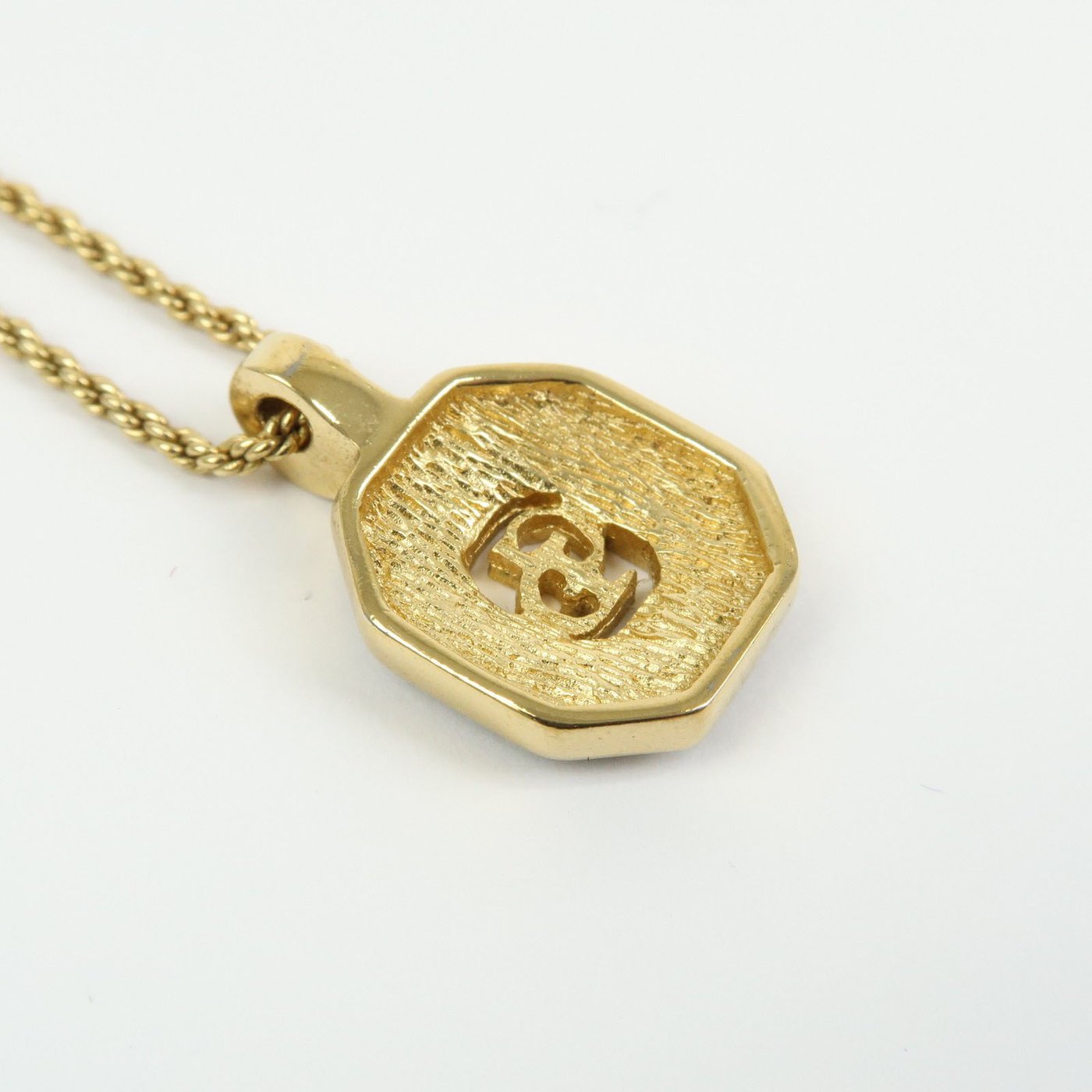 Christian Dior Vintage CD Pendant Metal with Crystals