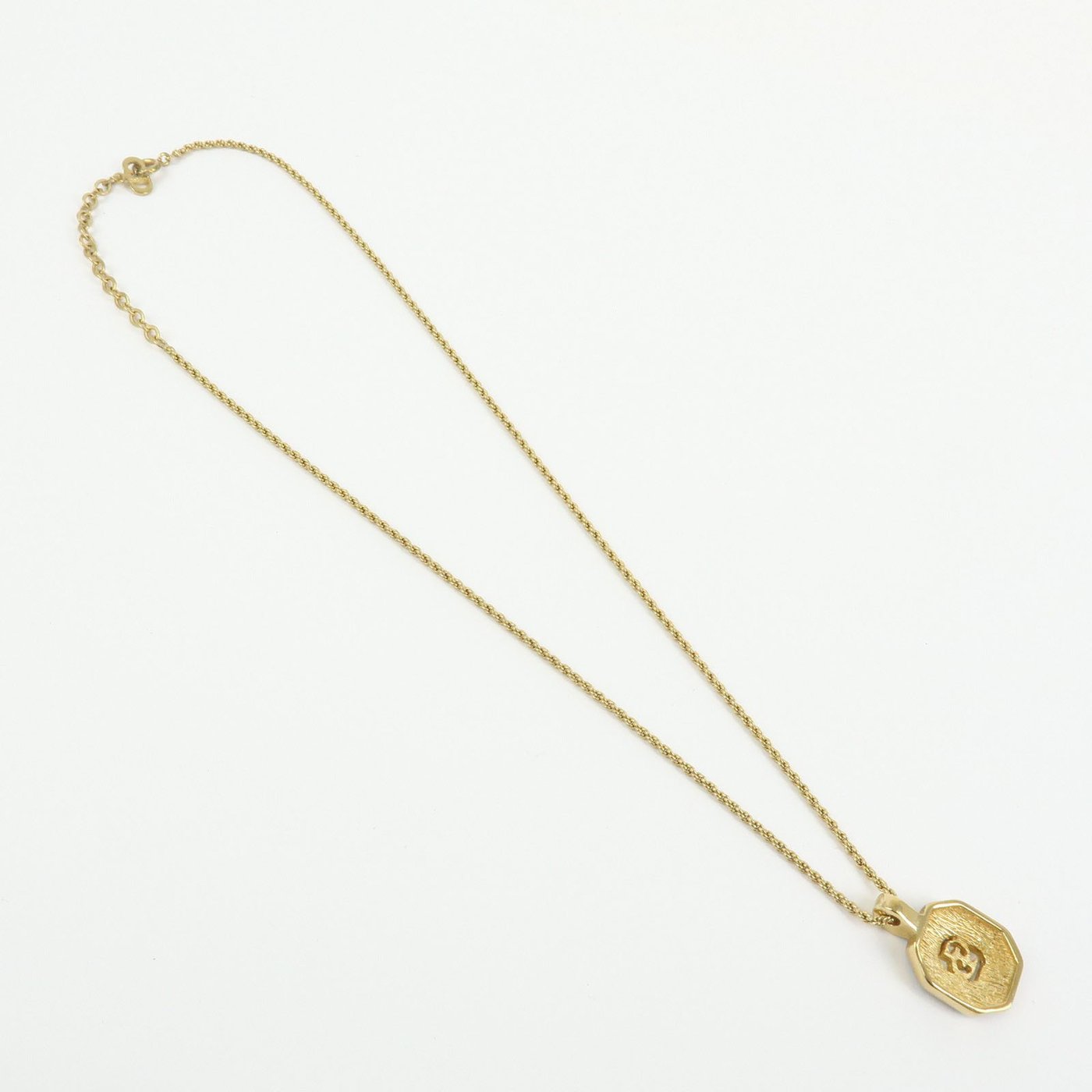Christian Dior Vintage CD Pendant Metal with Crystals