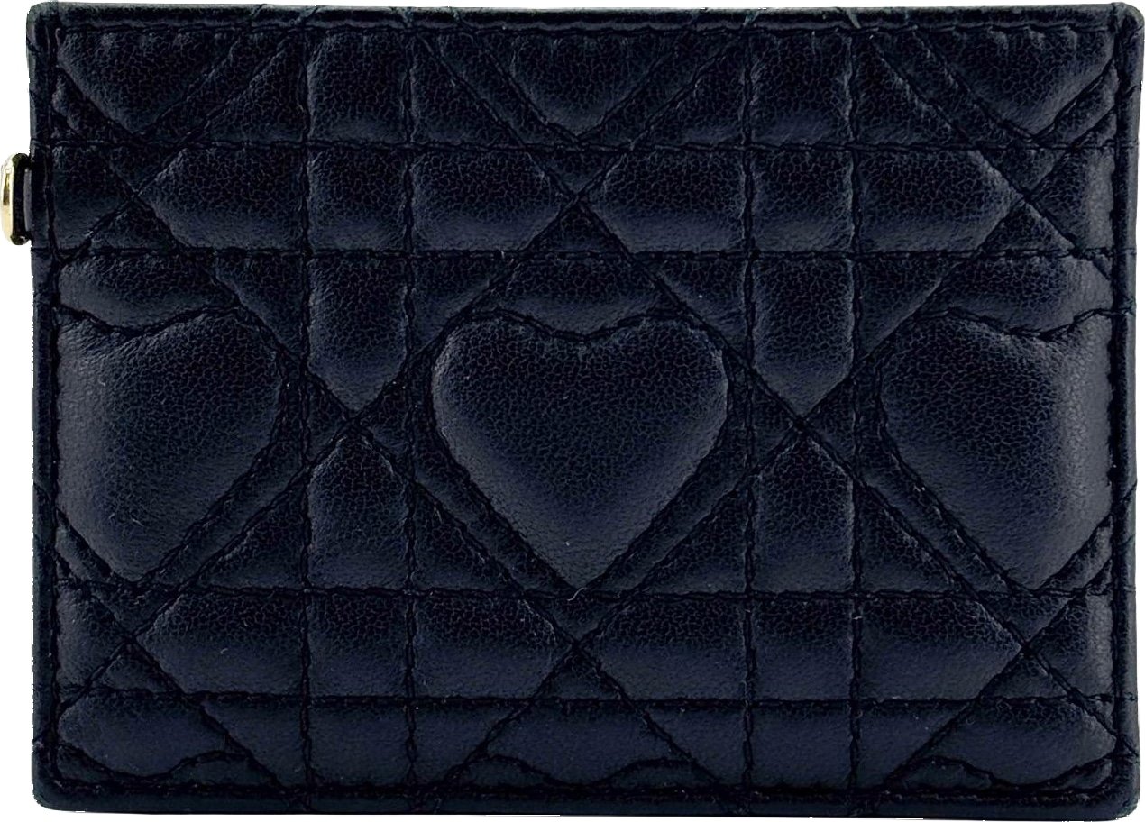 Christian Dior Lady Dior Card Holder Cannage Quilt Lambskin