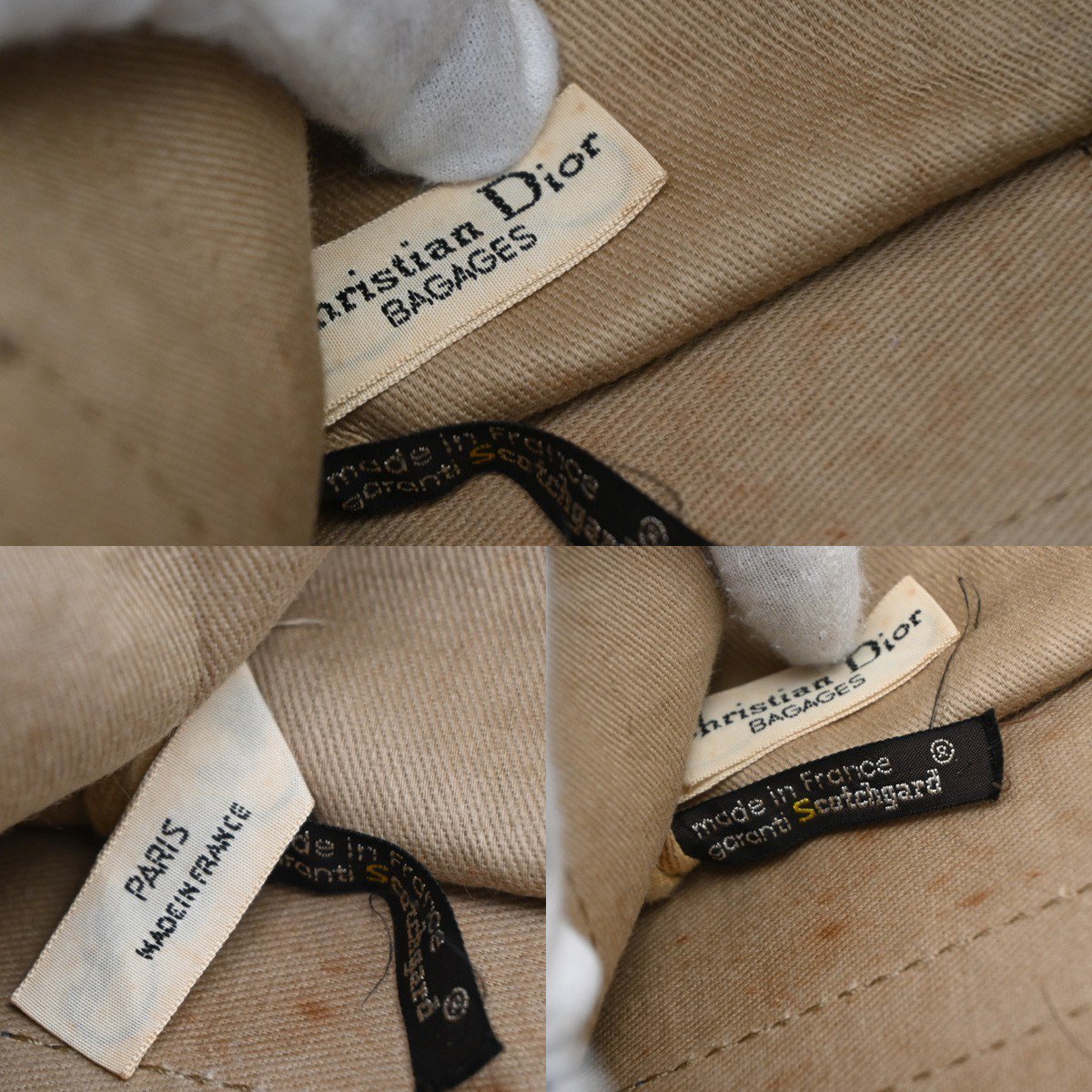 Christian Dior Vintage Trotter Boston Diorissimo Canvas Large