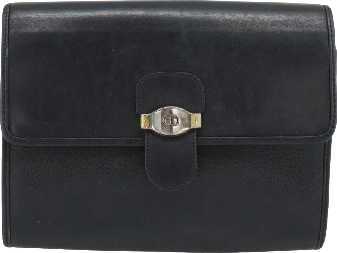 Christian Dior Vintage CD Flap Leather Medium