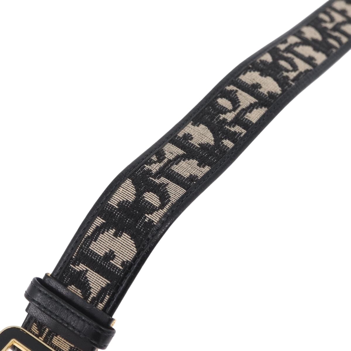 Christian Dior D Buckle Belt Canvas and Leather