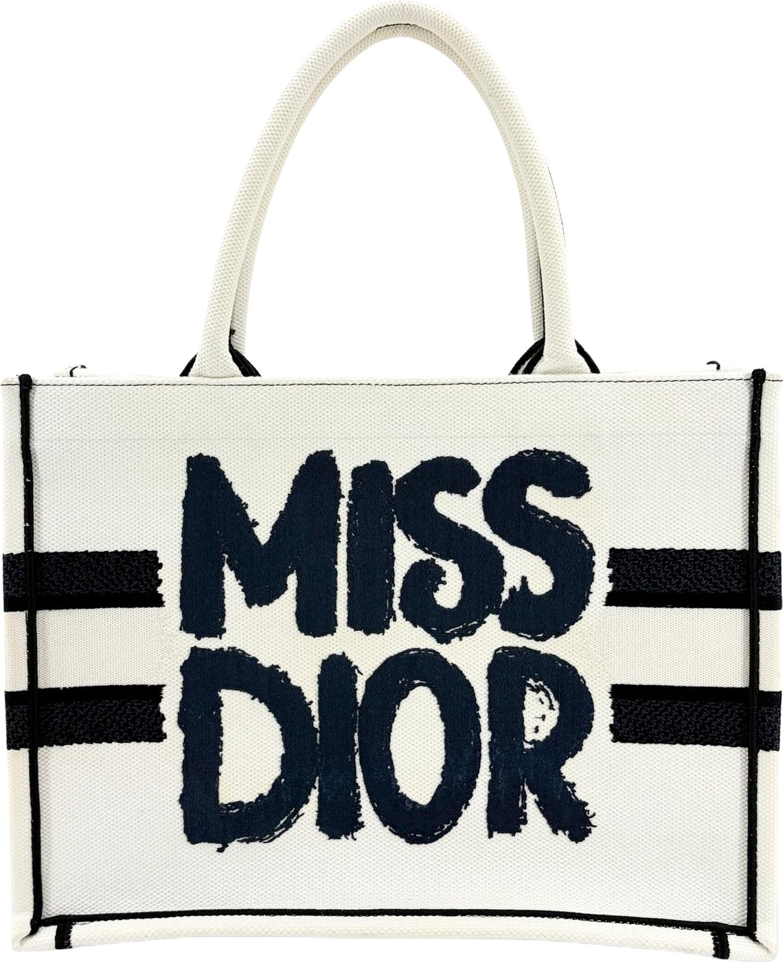 Christian Dior Miss Dior Book Embroidered Canvas Medium