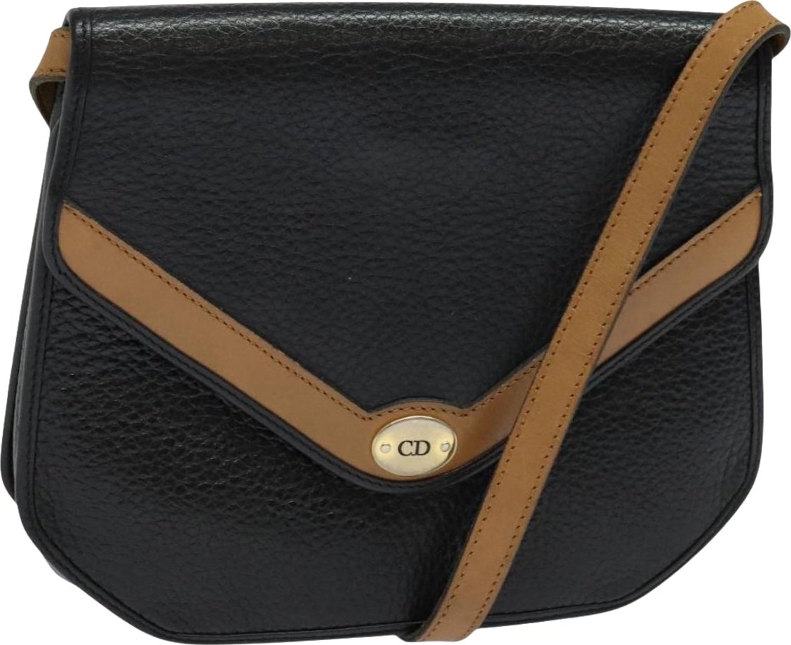 Christian Dior Vintage CD Flap Leather Medium