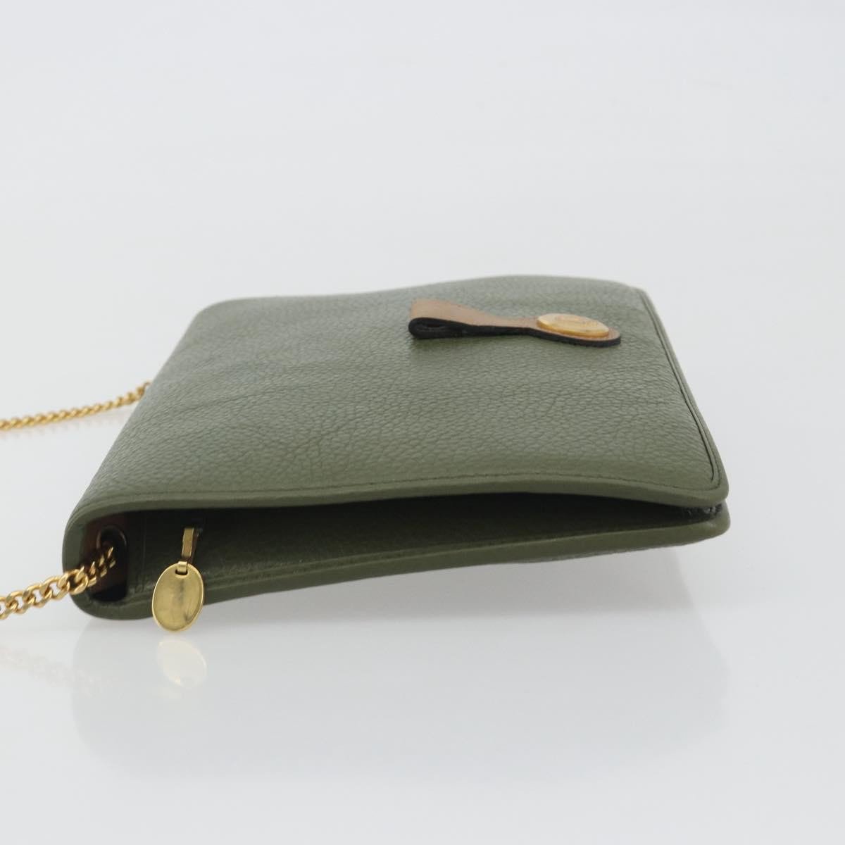 Christian Dior Vintage Chain Flap Diorissimo Canvas Medium
