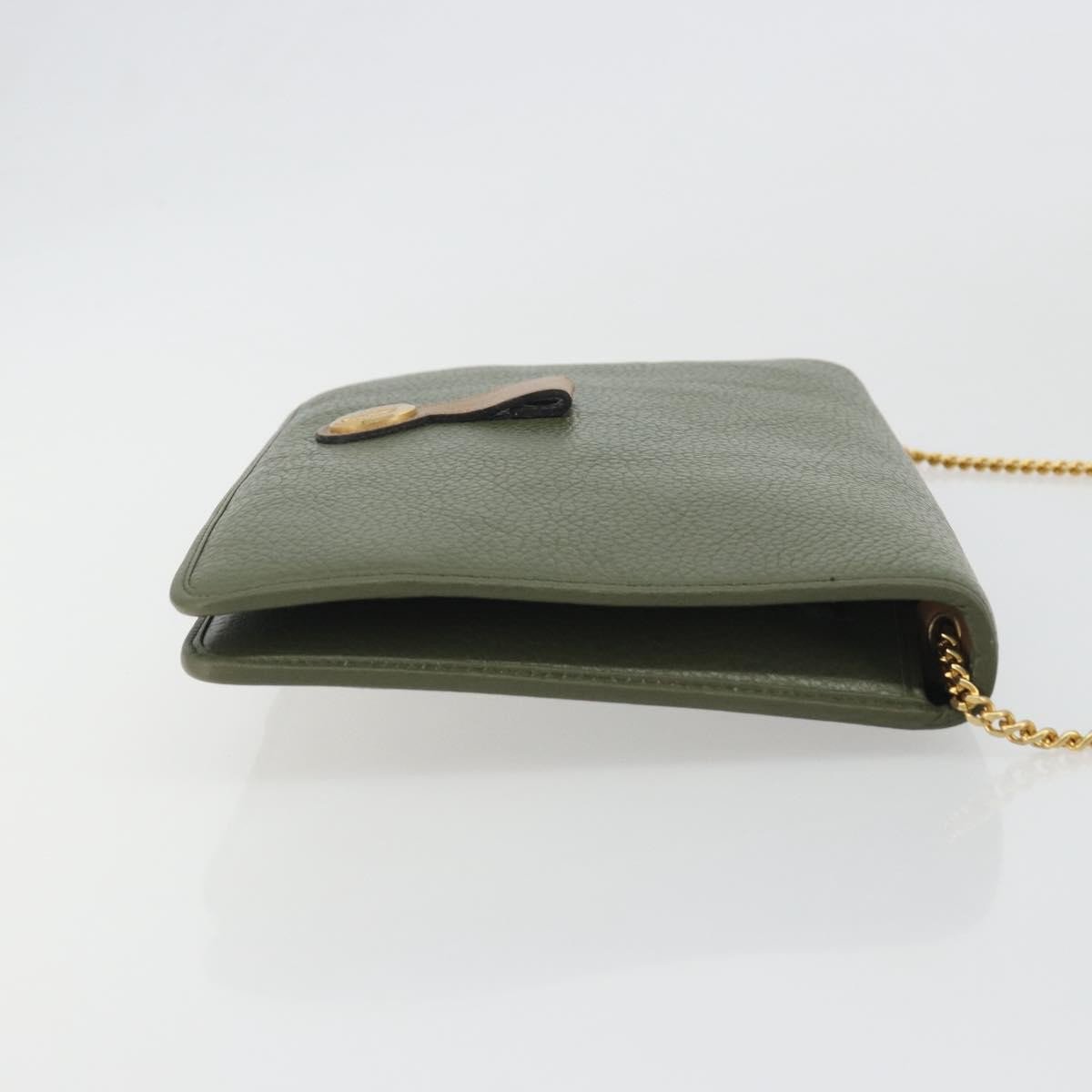 Christian Dior Vintage Chain Flap Diorissimo Canvas Medium