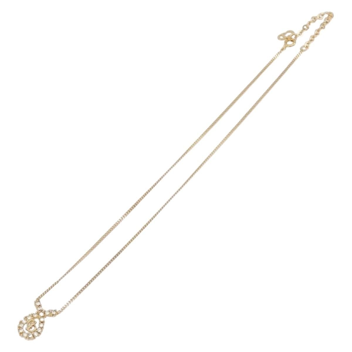 Christian Dior CD Long Metal with Beads