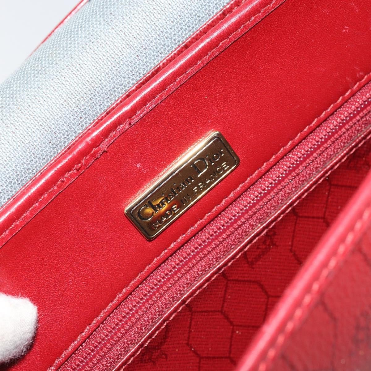 Christian Dior Vintage Honeycomb Flap Coated Canvas Long