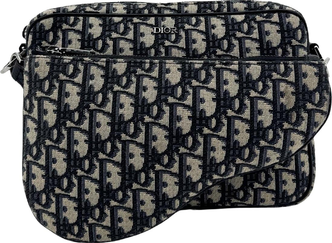Christian Dior Saddle Tripple Oblique Canvas medium