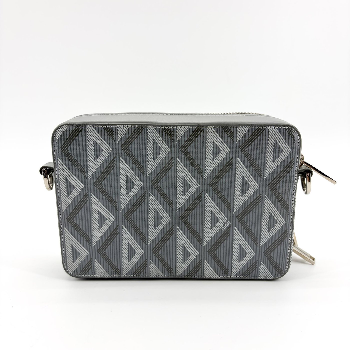 Christian Dior Double Zip CD Diamond Coated Canvas
