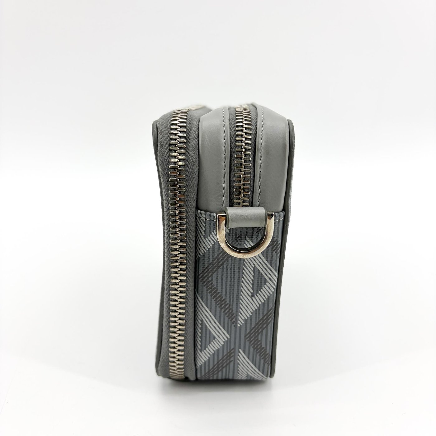 Christian Dior Double Zip CD Diamond Coated Canvas