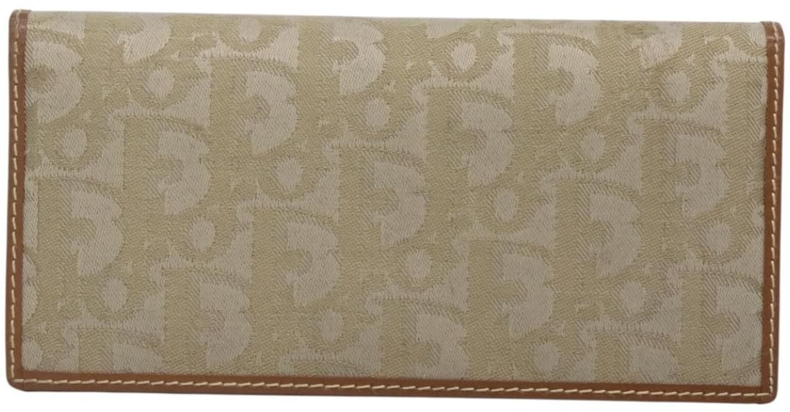 Christian Dior Zipped French Printed Leather Compact