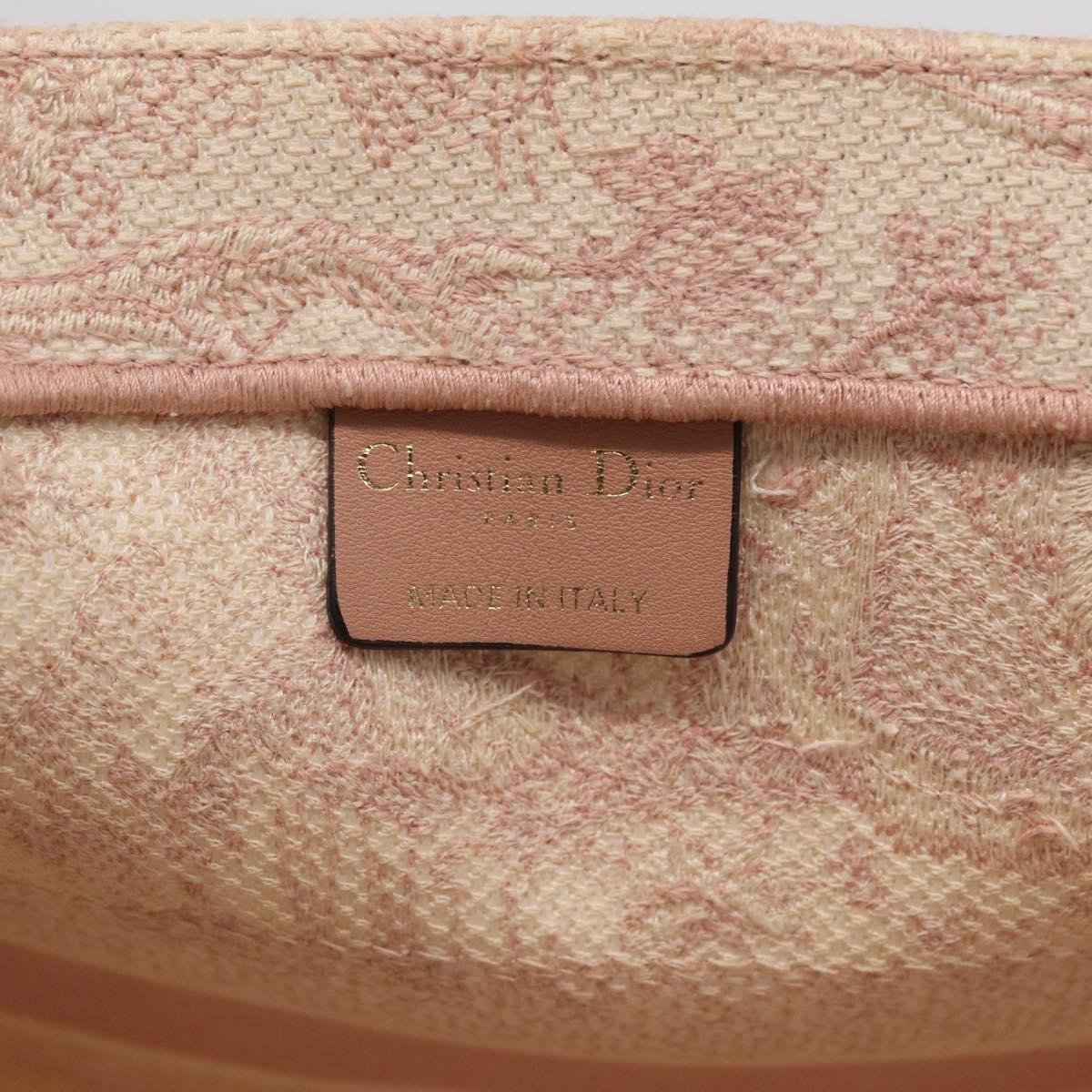 Christian Dior Book Embroidered Canvas Medium