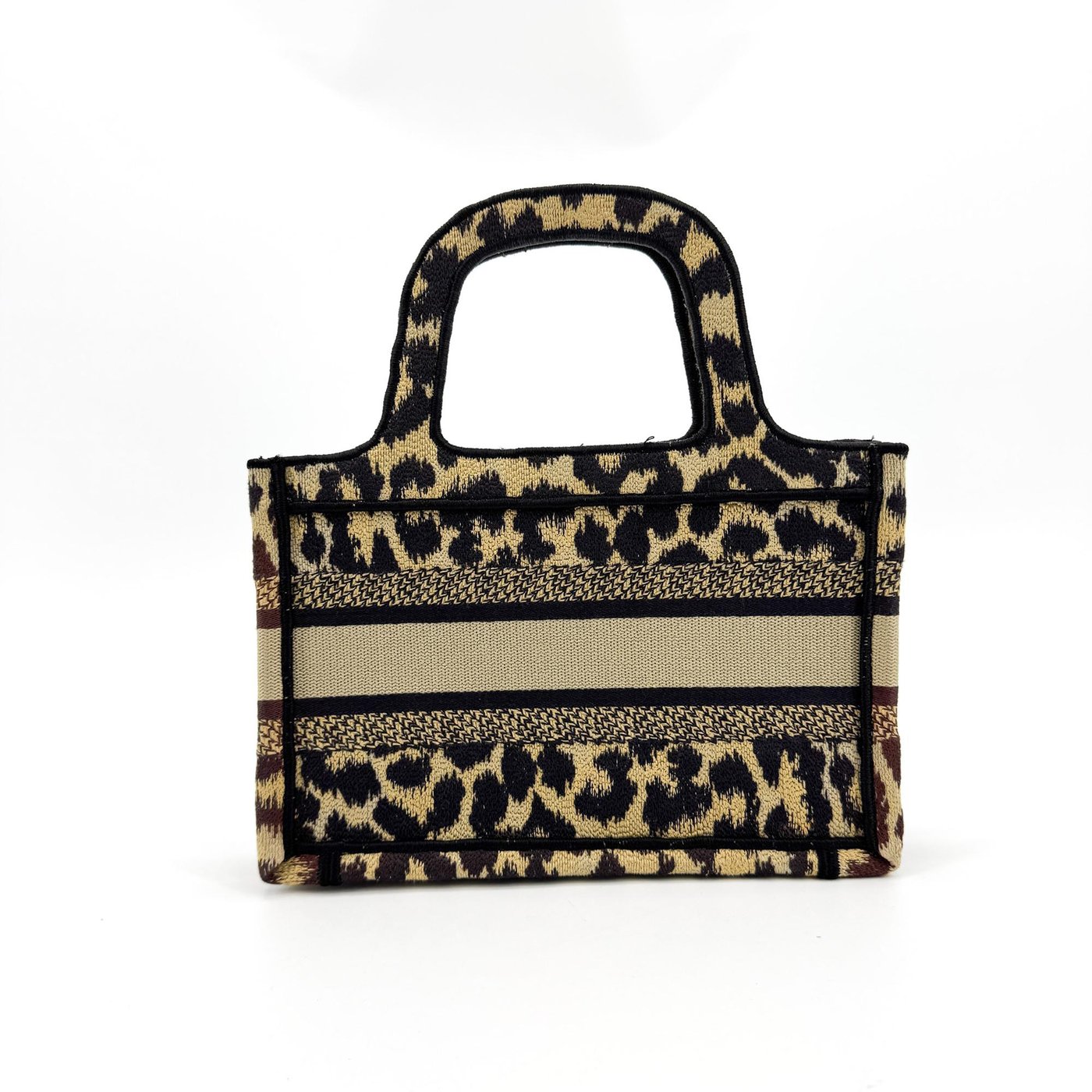 Christian Dior Book Mizza Embroidered Canvas Mini