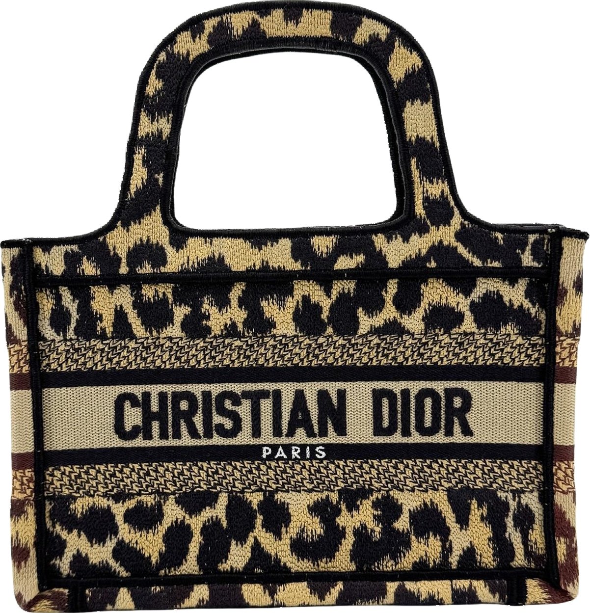 Christian Dior Book Mizza Embroidered Canvas Mini
