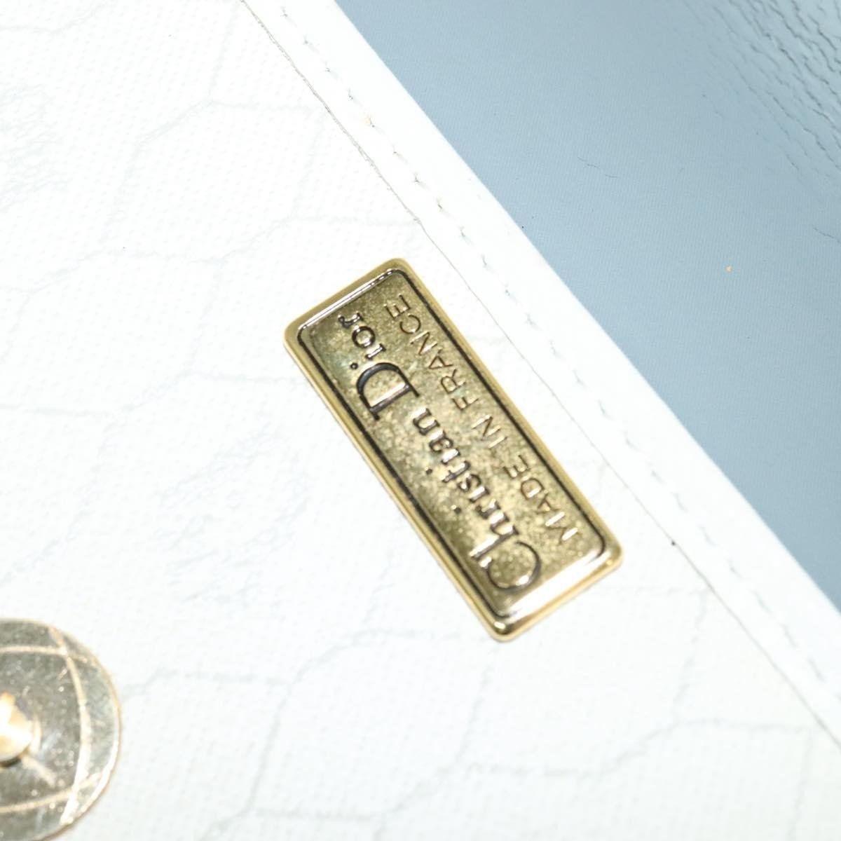 Christian Dior Vintage Honeycomb Flap Coated Canvas Long