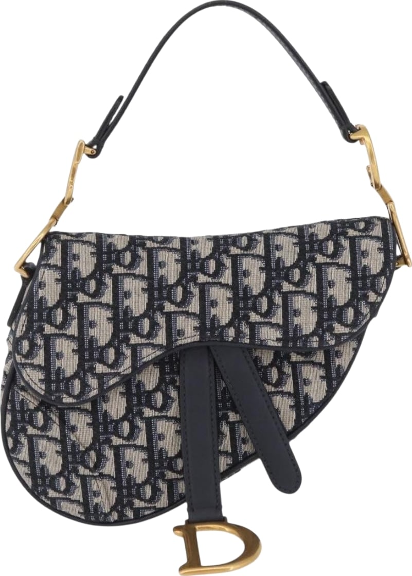 Christian Dior Saddle Oblique Canvas Small