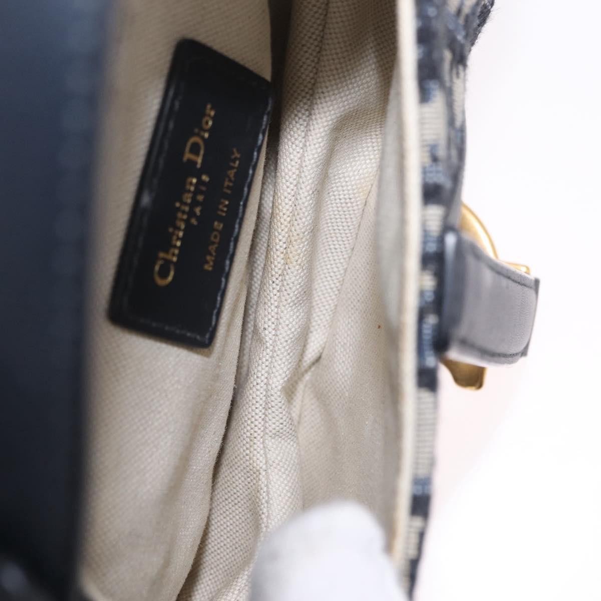 Christian Dior Saddle Oblique Canvas Small
