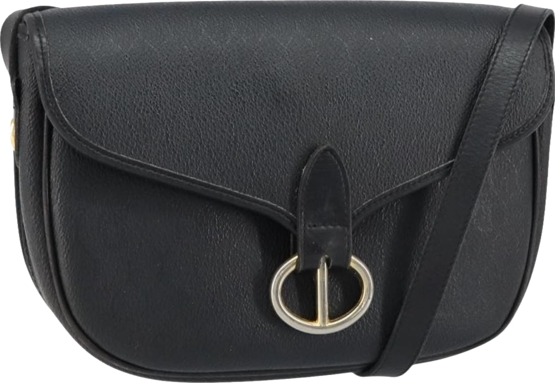 Christian Dior Vintage Honeycomb Flap Coated Canvas Long