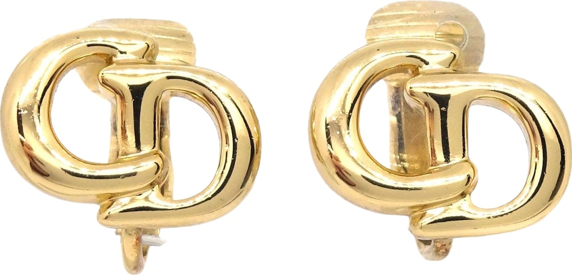 Christian Dior Vintage CD Clip-On Metal