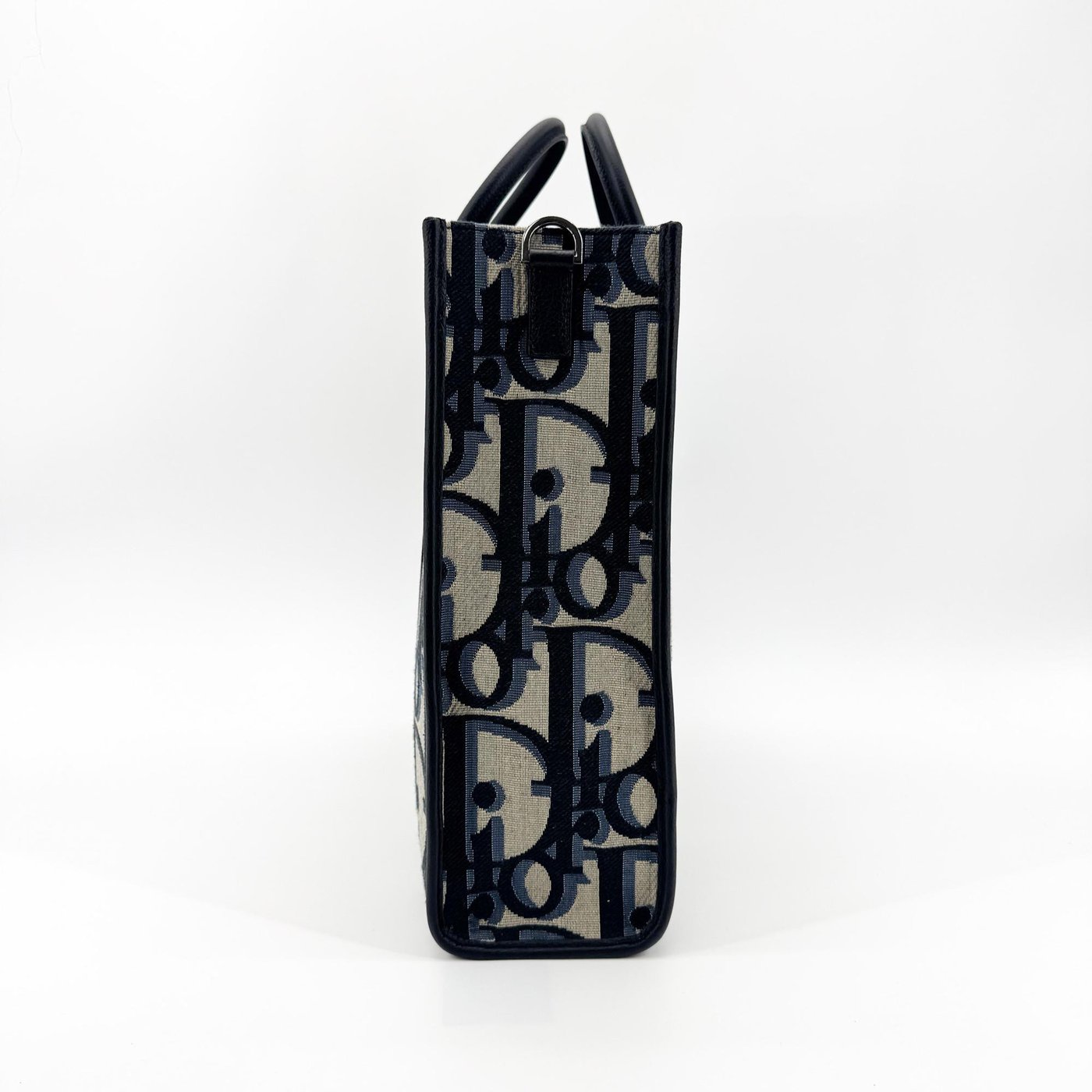 Christian Dior Book Tote with Strap Oblique Canvas Medium